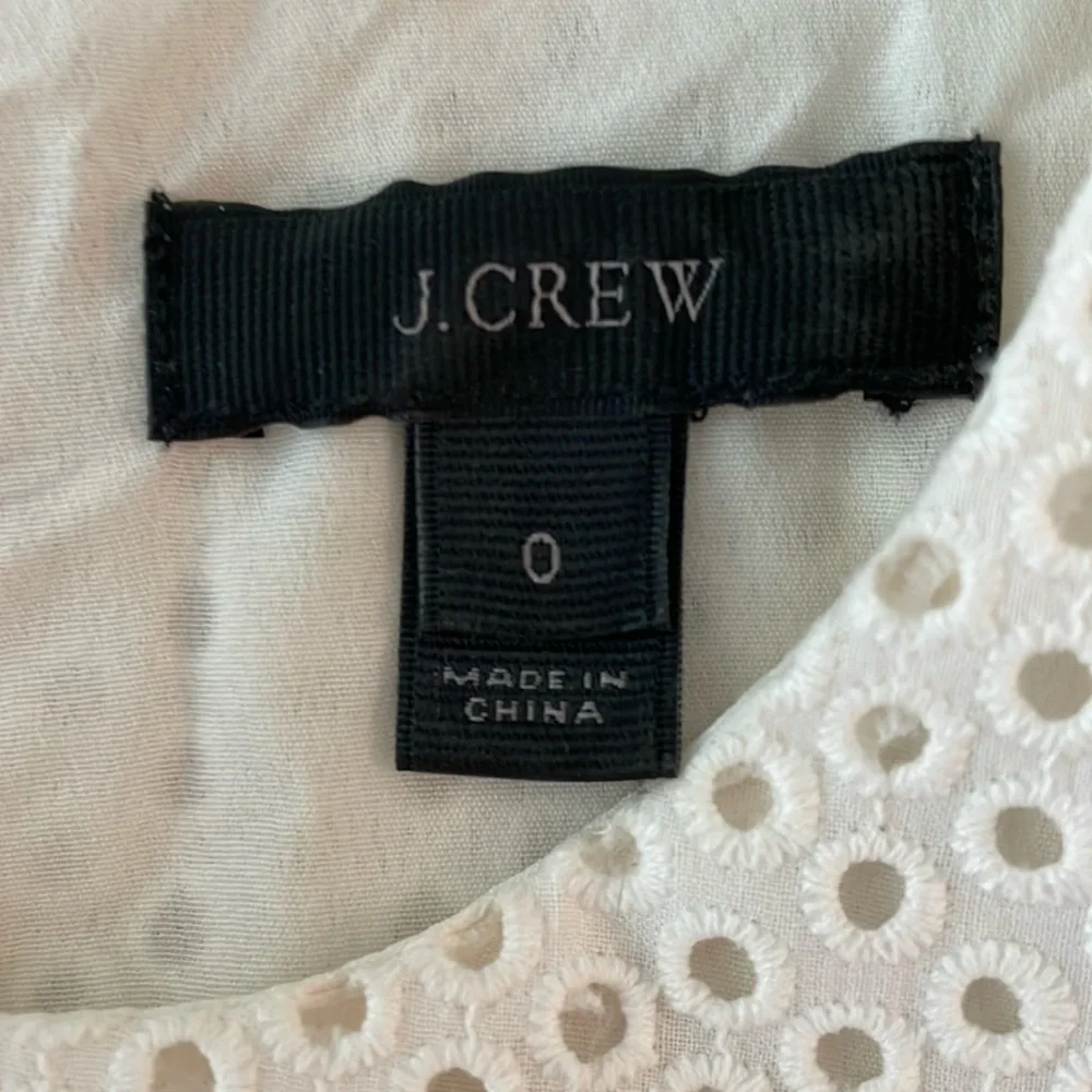 J. Crew Flutter Sleeve Eyelet Dress - Picture 6 of 14